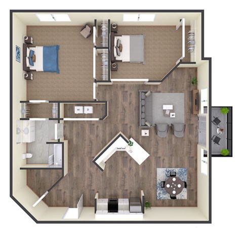 1 bed 1 bath at Eighth Street Manor Apartments, Fargo